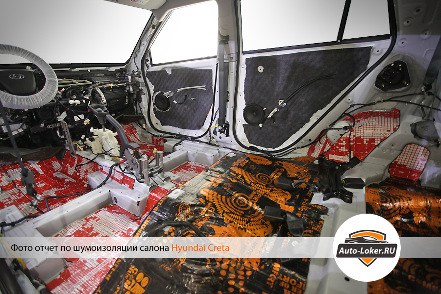  Шумоизоляция Hyundai Creta