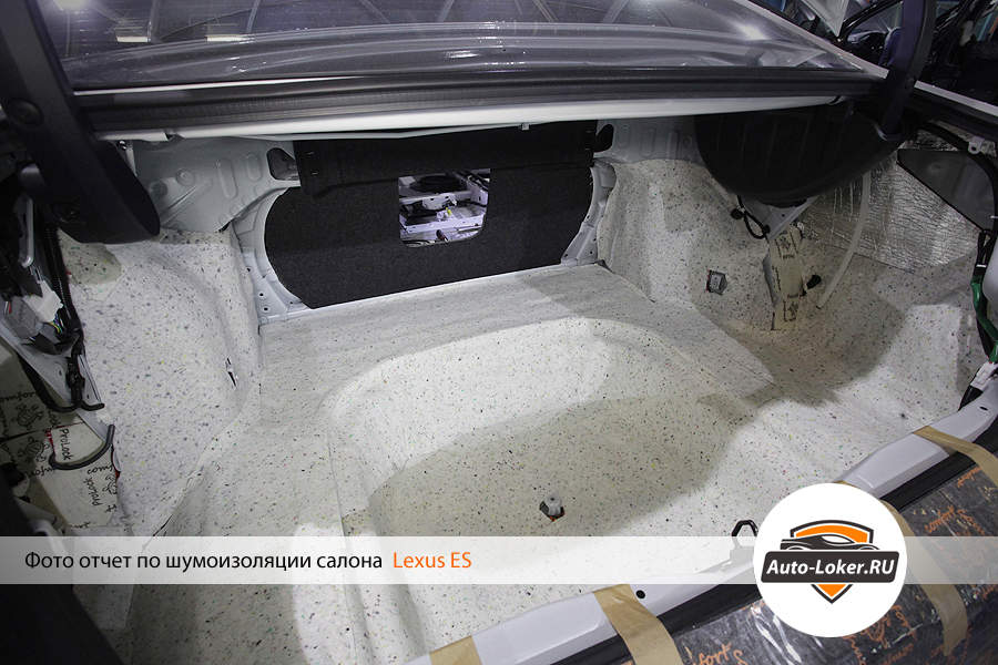 Шумоизоляция колесных арок Lexus ES