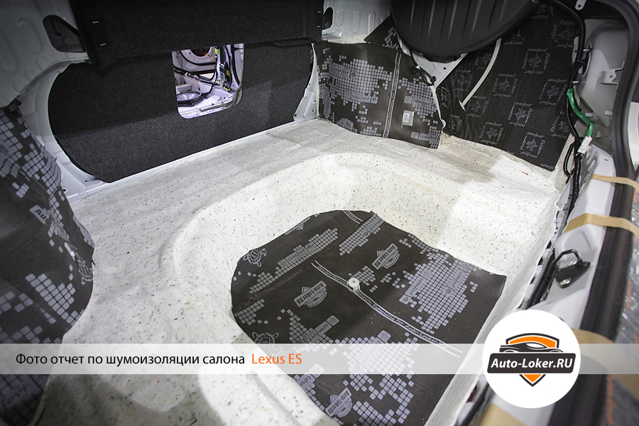 Шумоизоляция пола Lexus ES
