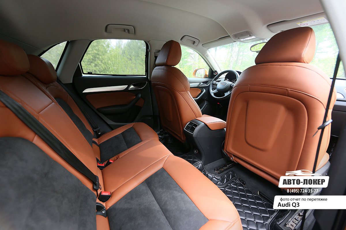 Перетяжка салона  Audi Q3 кожей