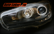 Альтернативная оптика Angel Eyes на Lancer X