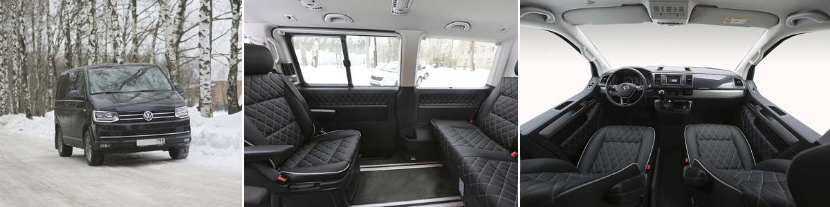 Перетяжка кожей сидений VW Multivan  (Фольксваген Мультивен)