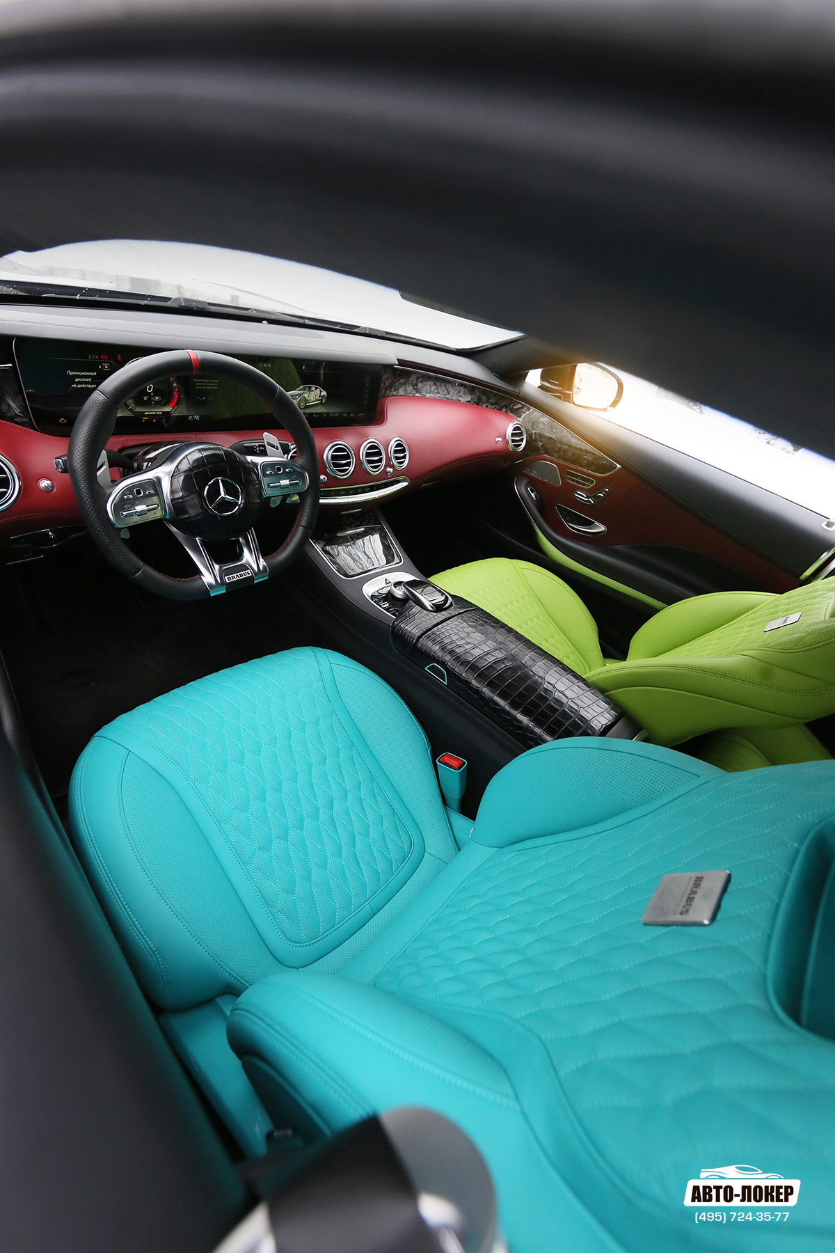 Перетяжка сидений кожей Mansory Mercedes S klass Coupe W217 W222