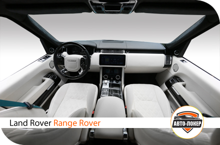 Перетяжка салона Range Rover кожей