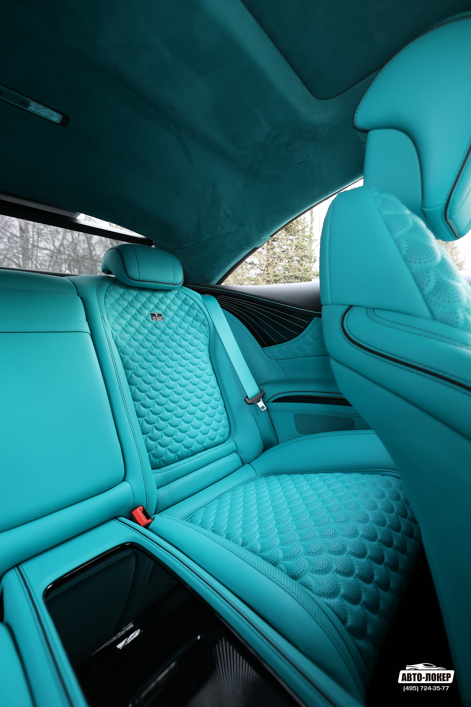 Перетяжка задних сидений кожей салона Mercedes Benz S Coupe (W217)